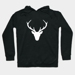 stag antler silhouette hunting hunter gift Hoodie